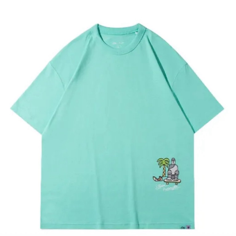 Steven Harrington X Lining Skateboard T-Shirt Men Light Jade Green Large